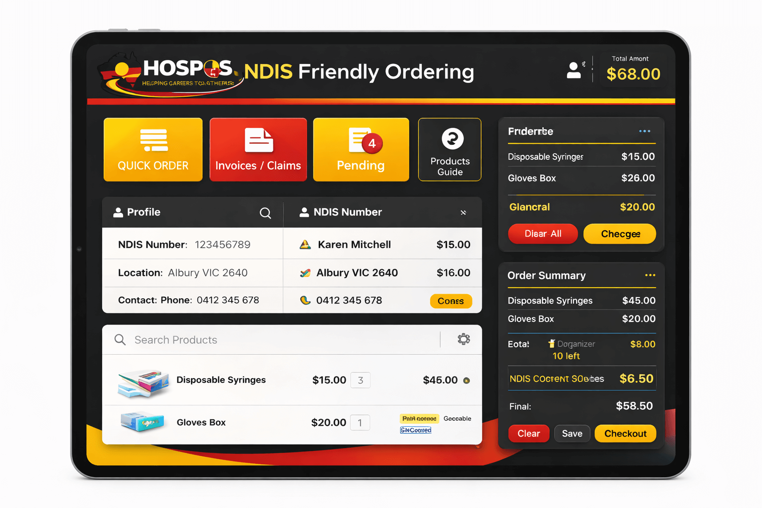 HOSPOS Financial Dashboard