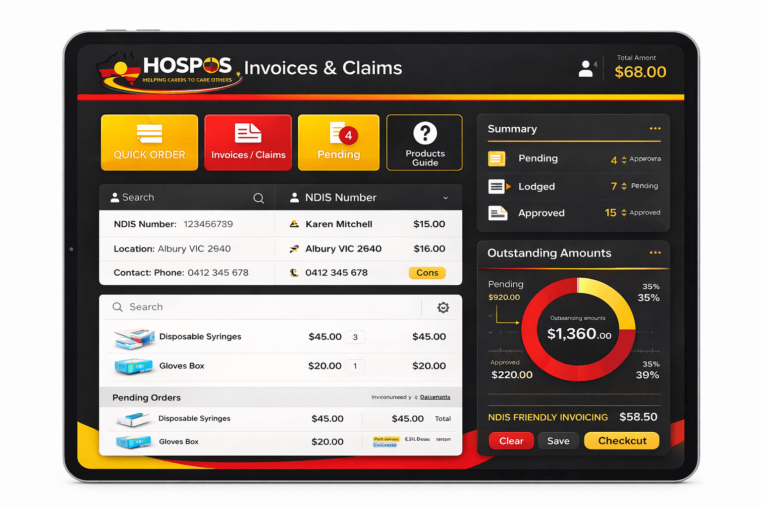 HOSPOS Invoice Management