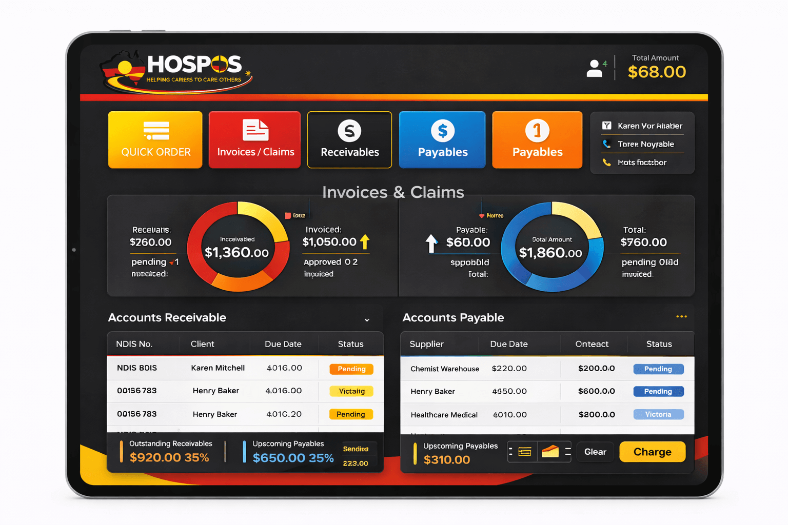 HOSPOS Quick Ordering