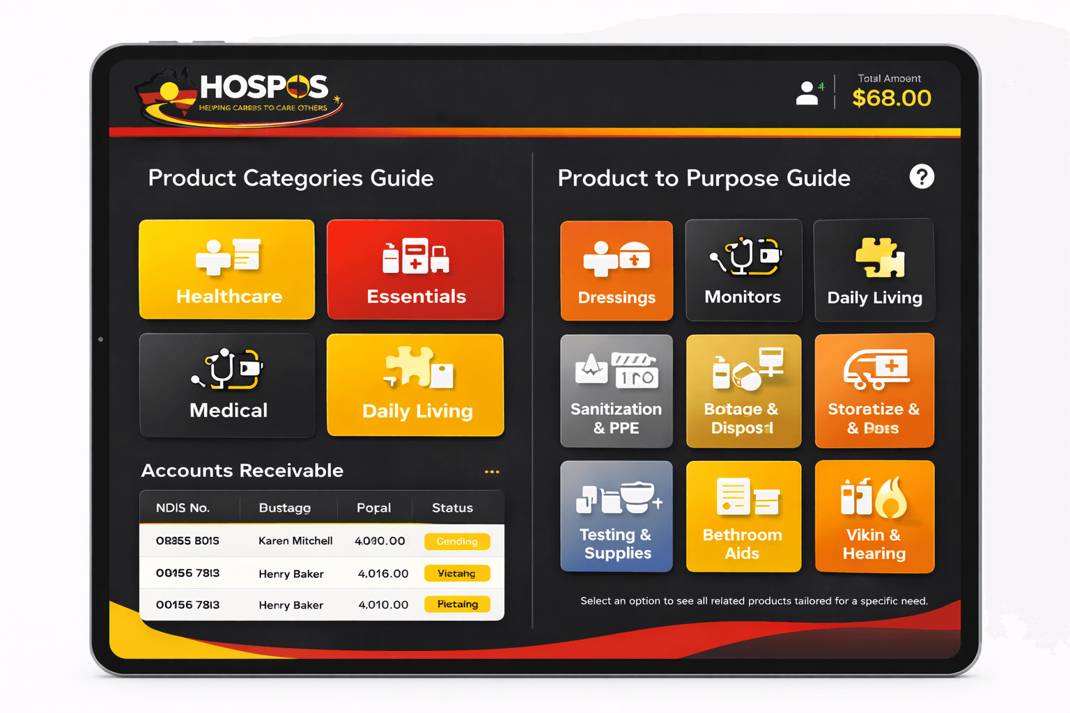 HOSPOS Product Catalog